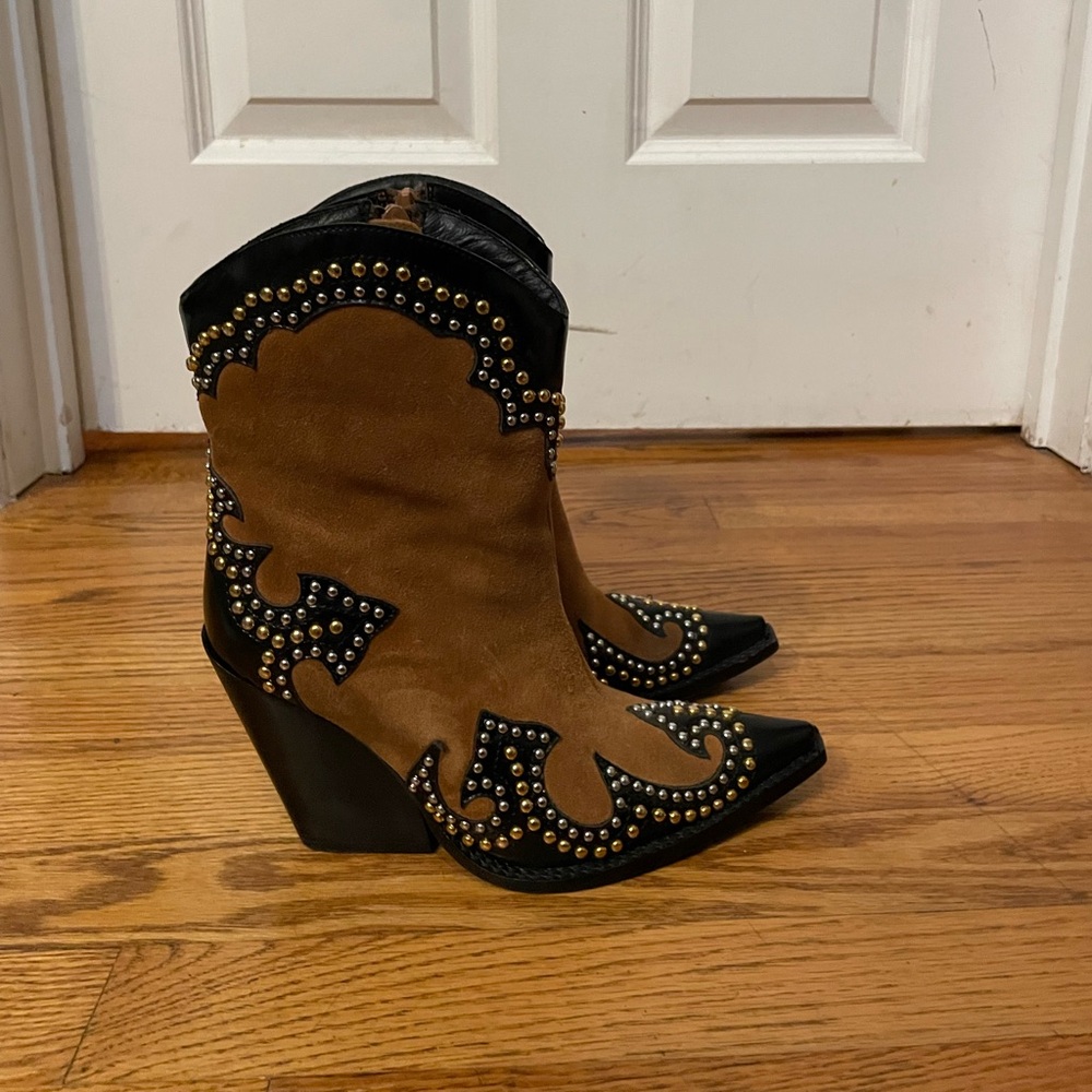 Jeffrey Campbell studded cowgirl boots